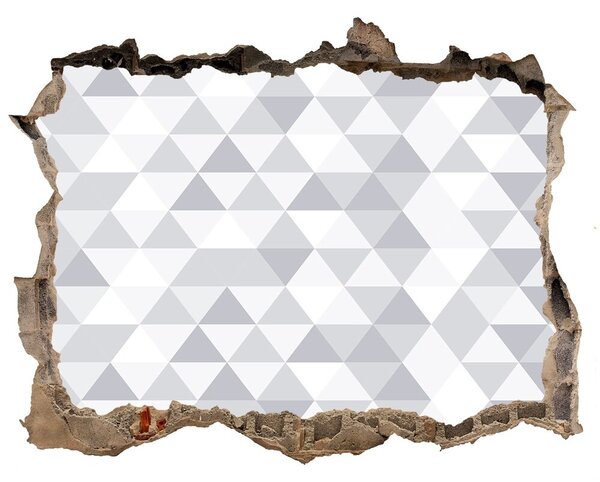 Fotoobraz díra na stěnu Šedé trojúhelníky nd-k-77999938