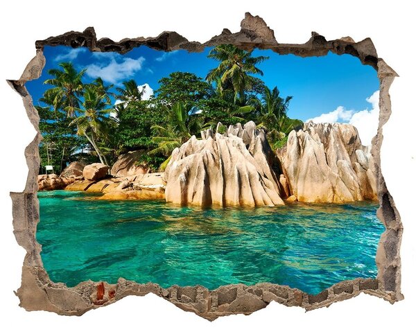 Nálepka fototapeta 3D výhled Tropický ostrov nd-k-78907278