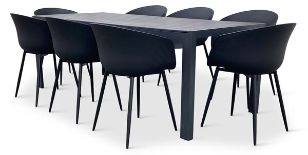 Zahradní jídelní set VIKING XL 190cm + 8x židle RIKKE