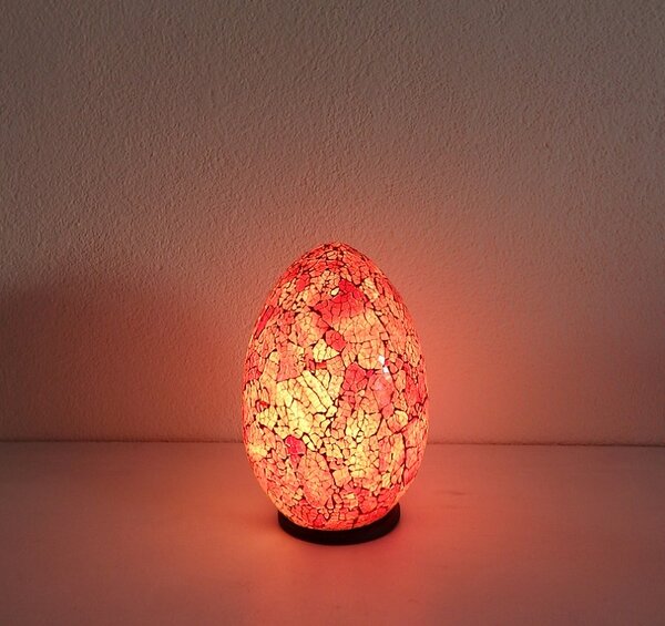 Stolní lampa ART EGG červená