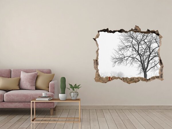 Nálepka fototapeta 3D výhled Strom zima nd-k-80032038