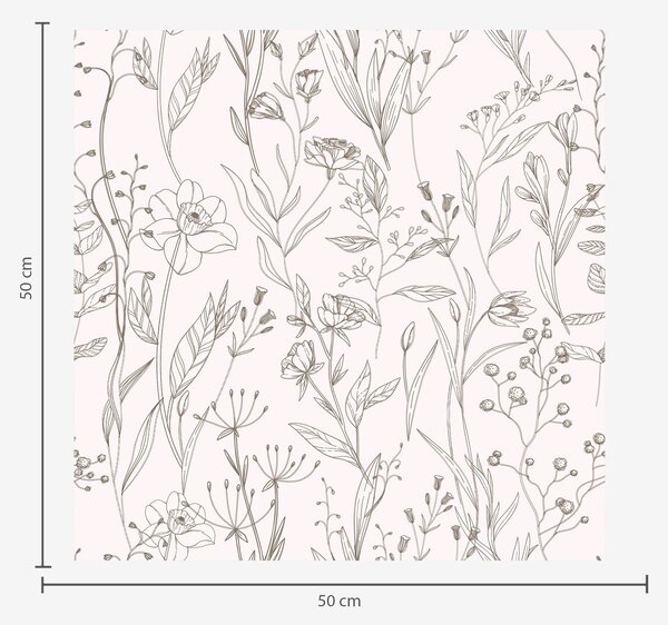 Tapety Minimalistické divoké květiny", Tapety květiny, a00417 : uwalls.cz