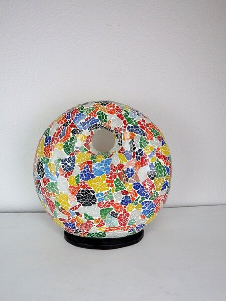 Stolní lampa barevná DONAT, ruční práce, mozaika