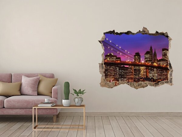 Fototapeta díra na zeď 3D Manhattan západ nd-k-80459106
