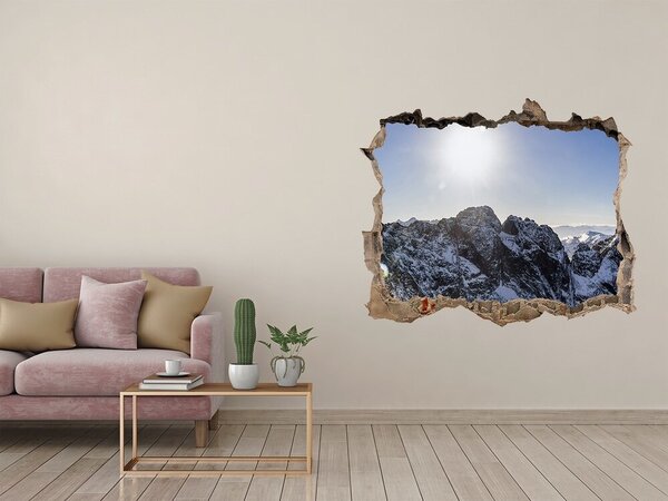 Nálepka fototapeta 3D výhled Zima v Tatrách nd-k-80482542