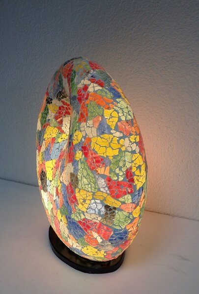 Stolní lampa barevná DONAT, ruční práce, mozaika