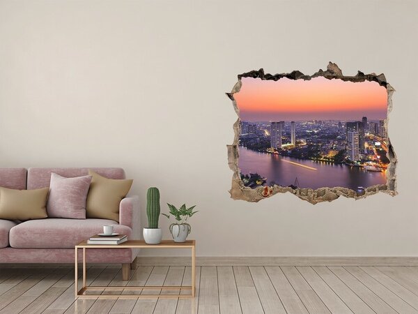 Fototapeta díra na zeď 3D Bangkok západ nd-k-80672534
