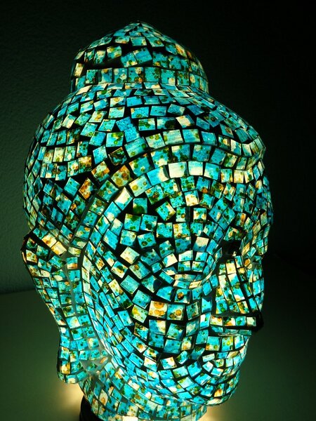 Stolní lampa - BUDHA, ruční práce