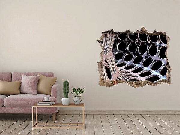 Díra 3D fototapeta na stěnu Kovový tunel nd-k-81305096