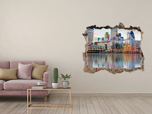 Fototapeta díra na zeď 3D Panorama Londýn nd-k-81491444