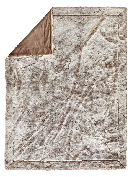KOŽEŠINOVÁ DEKA, polyakryl, 150/200 cm Novel - Deky