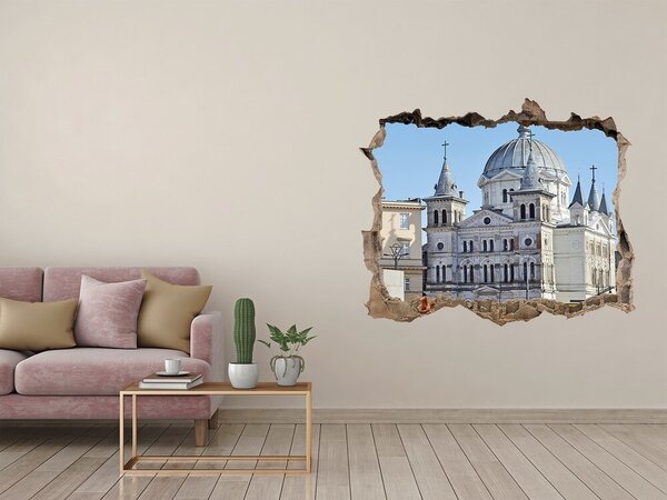 Fototapeta díra na zeď 3D Náměstí Svobody Lodž nd-k-81881278