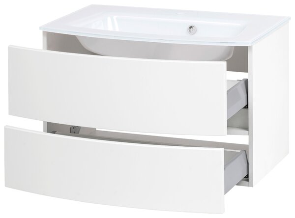 SKŘÍŇKA S UMYVADLEM, bílá, bílá, 80/53/49 cm Held - Koupelnové série, Online Only