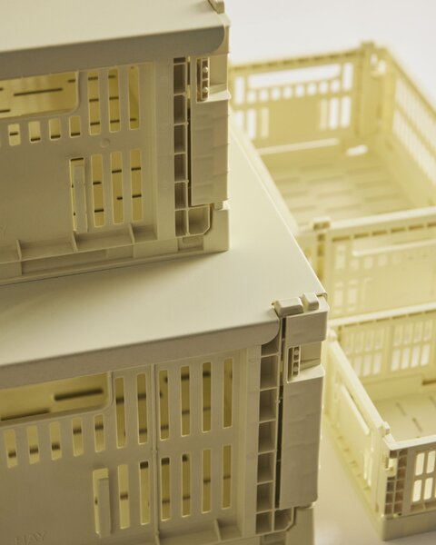Skládací přepravka Colour Crate Medium Light Yellow