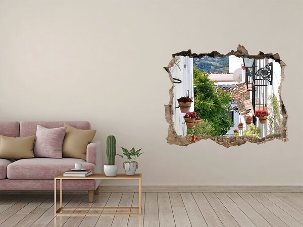 Fototapeta díra na zeď 3D Romantická ulička nd-k-81935721