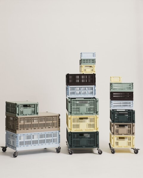 Skládací přepravka Colour Crate Large Sage green