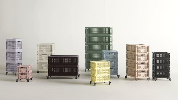 Skládací přepravka Colour Crate Small Light Yellow