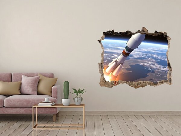 Foto fotografie díra na zeď Vesmírná raketa nd-k-82396633
