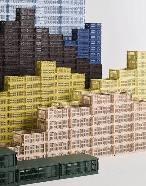 Skládací přepravka Colour Crate Small Light Yellow