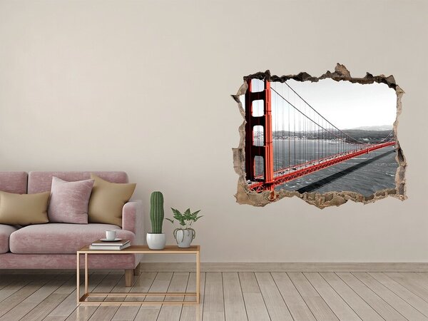 Fototapeta díra na zeď 3D Most San Francisco nd-k-82486303