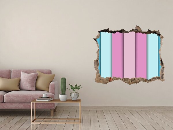 Díra 3D fototapeta nálepka Barevné pásky nd-k-82682743