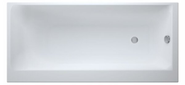 Cersanit Smart, akrylátová vana levá 170x80cm + nožičky, bílá, S301-117