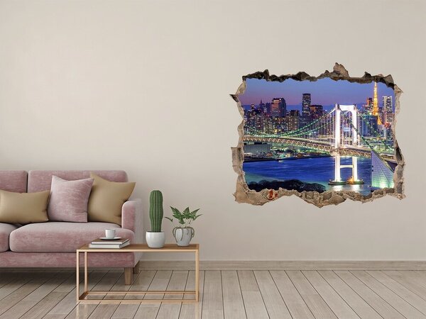 Fototapeta díra na zeď 3D Most v Tokiu nd-k-83069808