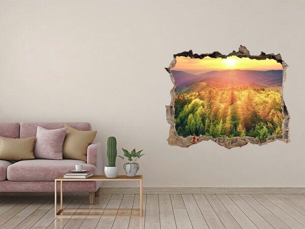 Nálepka fototapeta 3D Les západ slunce nd-k-82972520