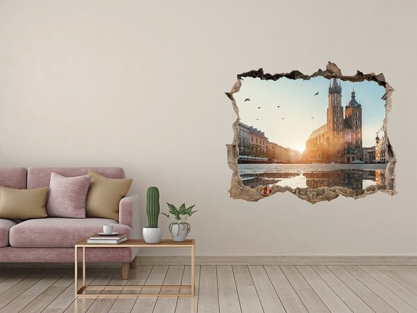 Fototapeta díra na zeď 3D Krakov Polsko nd-k-83189546