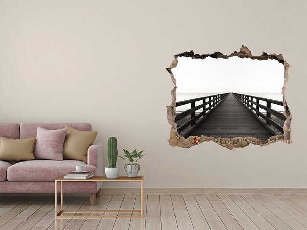 Fototapeta díra na zeď 3D Dřevěné molo nd-k-83254828