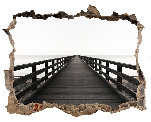 Fototapeta díra na zeď 3D Dřevěné molo nd-k-83254828