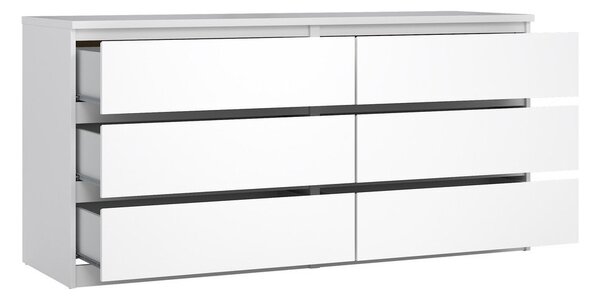 Bílá komoda 154x76x50 cm Naia – Tvilum