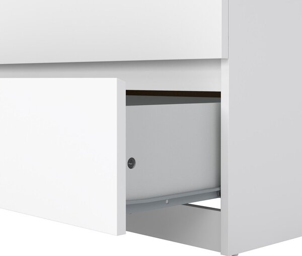 Bílá komoda 154x76x50 cm Naia – Tvilum