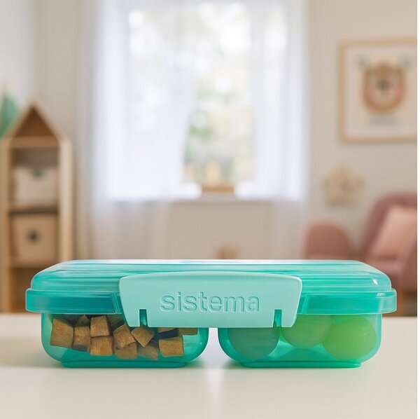 Sistema Dělený svačinový box Lunch Small Split se 2 oddíly 350 ml, mátová
