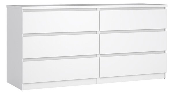 Bílá komoda 154x76x50 cm Naia – Tvilum