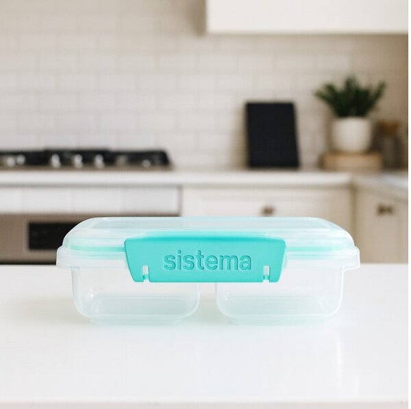 Sistema Dělený svačinový box To Go Small Split se 2 oddíly 350 ml, mátová