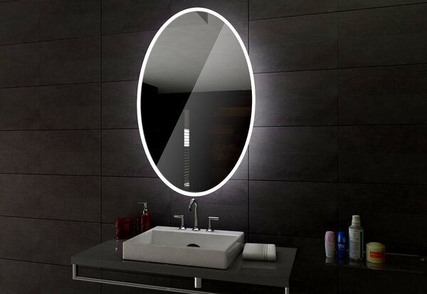 HAVANA zrcadlo s LED osvětlením 120 diod na metr Barva podsvícení zrcadla: teplá, Rozměr (cm): 60 x 40