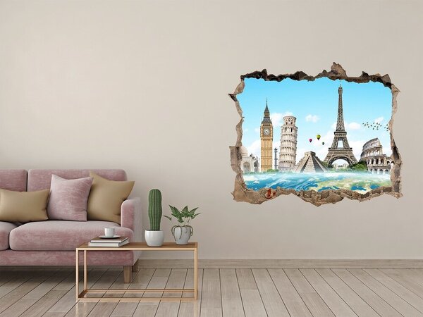 Fototapeta díra na zeď 3D Světové památky nd-k-84567193