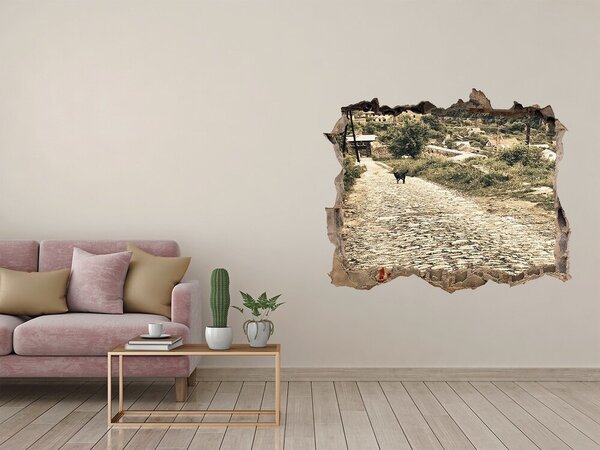 Díra 3D fototapeta nálepka Dva psi na kopci nd-k-84885891