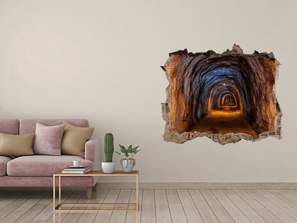 Fototapeta díra na zeď 3D Podzemní tunel nd-k-85458892
