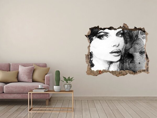 Fototapeta díra na zeď Žena portrét nd-k-85294121