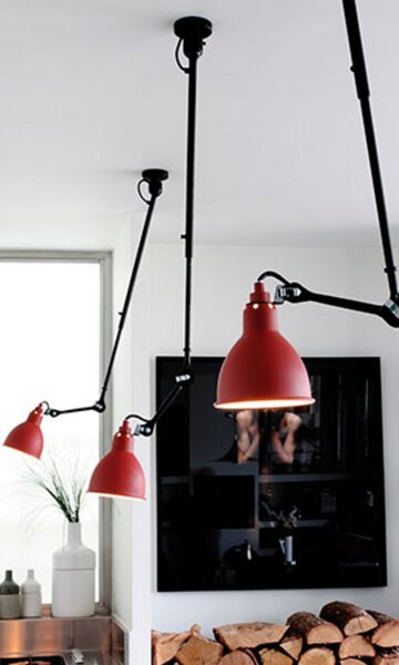 Stropní Lampa DCW, Červená, Obývací pokoj, Kov