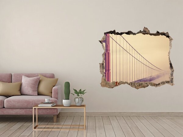Fototapeta díra na zeď 3D Most San Francisco nd-k-85695619