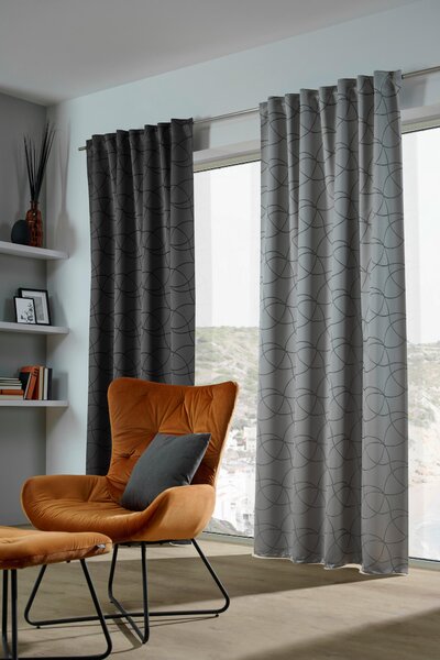 HOTOVÝ ZÁVĚS, neprůsvitné, 140/245 cm Dieter Knoll - Závěsy