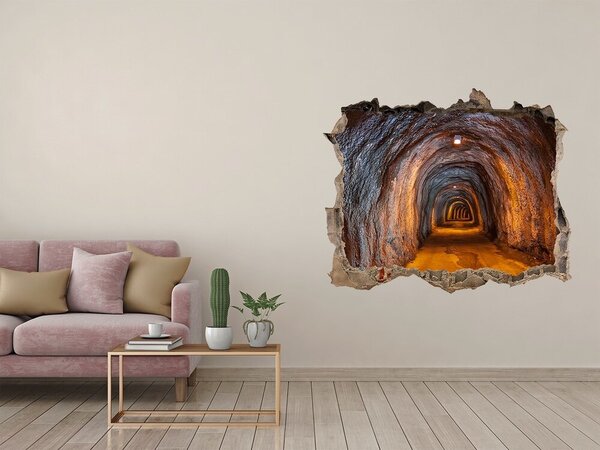 Fototapeta díra na zeď 3D Podzemní tunel nd-k-85978893