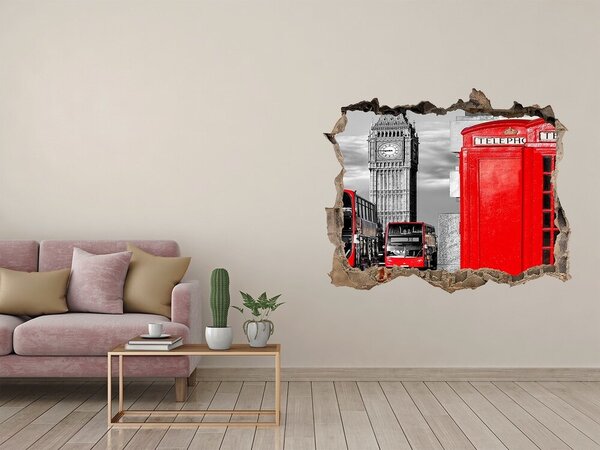 Fototapeta díra na zeď Červené autobusy nd-k-86269238