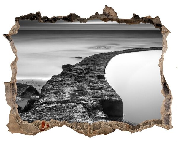 Nálepka fototapeta 3D výhled Kamenná pláž nd-k-86464123