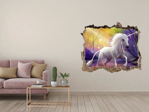Díra 3D fototapeta nálepka Jednorožec nd-k-86877686