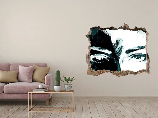 Samolepící díra zeď 3D Abstrakce žena nd-k-86671532