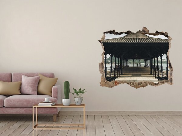 Fototapeta díra na zeď 3D Molo v Hongkongu nd-k-86683294